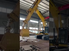 Máy đào hiệu suất cao cánh tay kính thiên văn với 1.5cbm Clamshell Bucket chứng nhận CE