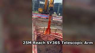 Cánh tay kính thiên văn 25M với thùng 1,5cbm cho SY365